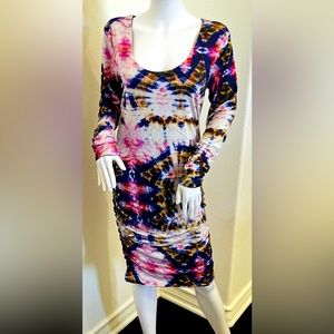 NWT Buttery Soft Scoop Neck Tie Dye Midi Dress by Switch Size XL